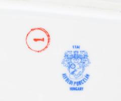 Alföldi fácánmintás süteményes készlet, teljes, matricás, jelzéssel, minimális kopással, h: 36 cm, d...