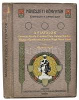 Malonyay Dezső: A fiatalok. Ferenczy Károly, Grünwald Béla, Katona Nándor, Magyar-Mannheimer Gusztáv, Rippl-Rónai József. Művészeti Könyvtár. Bp., 1906, Lampel R. (Wodianer F. és Fiai). Gazdag szövegközi és egészoldalas, fekete-fehér képanyaggal illusztrálva. Kiadói aranyozott, dombornyomott, festett, szecessziós egészvászon-kötés, a gerincen apró sérüléssel, egyébként jó állapotban.