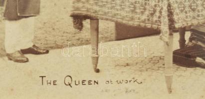 cca 1893 "The Queen at Work", Victoria (1819-1901) Nagy-Britannia és Írország Egyesült Kir...