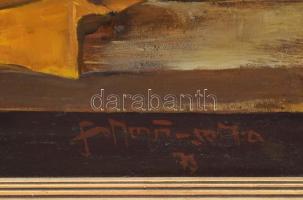 Somogyi-Soma László (1927-2004): Csorbolya. Olaj, farost, jelzett. Hátoldalán autográf felirattal és...