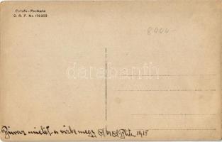 1915 SMS BLITZ Osztrák-Magyar Monarchia Komet-osztályú torpedóhajója (őrhajója) búvára merülés előtt...