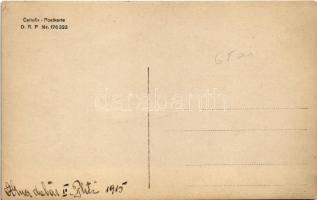 1915 SMS BLITZ Osztrák-Magyar Monarchia Komet-osztályú torpedóhajója (őrhajója) matrózai aknadobás k...