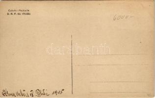 1915 SMS BLITZ Osztrák-Magyar Monarchia Komet-osztályú torpedóhajója (őrhajója) matrózai aknadobás k...