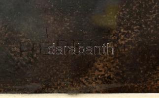 Héder Mária Gabriella (?-): Remény. Pasztell, tempera, ceruza, papír. Jelezve jobbra lent. Hátoldalá...