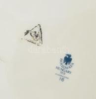 Hollóházi házi áldás falitál, jelzéssel, hibátlan, d: 24 cm