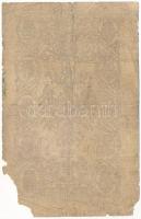 1866. 1G "STN" vízjeles papíron, "Eh47" sorszámmal T:G anyaghiány Austrian Empir...