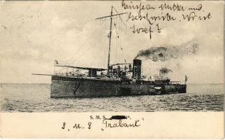 SMS Satellit Satellit-osztályú torpedóhajó (őrhajó) / K.u.K. Kriegsmarine Torpedoboot / Austro-Hungarian Navy torpedo boat. G. Fano Pola 1907-08. (EK)