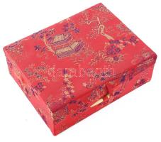 Kínai 8 darabos teás készlet, kézzel festett pandamintával, jelzéssel, díszdobozban, hibátlan