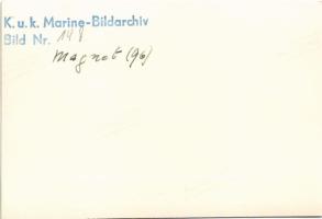 SMS MAGNET Osztrák-Magyar Monarchia Magnet-osztályú torpedóhajója (őrhajója) / K.u.K. Kriegsmarine T...
