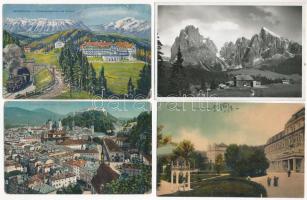 15 db RÉGI külföldi város képeslap vegyes minőségben / 15 pre-1945 European town-view postcards in mixed quality