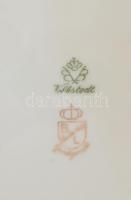 Volkstadt Leuchtenburg porcelán mokkás készlet. Matricás, jelzett, kis kopásokkal. + hozzá hat szemé...