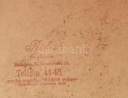 1904 Bp., V. dr. László Mihály féle nyilv. főgimnázium tablóképe, rajta a tulajdonos-igazgató László...