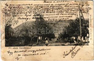 1904 Gurahonc, Honctő, Gurahont; Fő utca. Schwarz Eszti kiadása / main street (b)