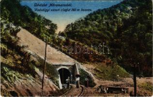 Visóvölgy, Valea Viseului (Máramaros); vasúti alagút 160 m hosszú / railway tunnel / Tunelul de la Valea Viseului (fl)