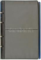 "Telefonkarten-Numis-Briefe" kék, plüssborítású, négygyűrűs album, 45db kettes osztású és ...