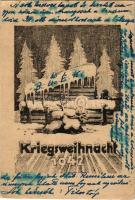 1942 Kriegsweihnacht. Feldpost / Második világháborús magyar tábori posta, katonai karácsonyi üdvözlet / WWII Hungarian military field post, Christmas greeting (EK)