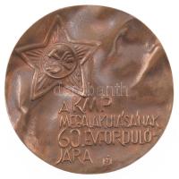 Nagy István János (1938-) 1978. A KMP (Kommunisták Magyarországi Pártja) megalakulásának 60. évfordulójára / Városmajor utca 42 bronz emlékplakett (90mm) T:AU