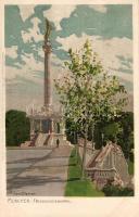 München Military monument Litho