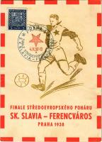 1938 Praha, Finale Stredoevropského poháru Sk. Slvavia-Ferencváros (FTC, Fradi) / Final of the Central European Cup, football / Az Közép-Európai Kupa döntője, Sk. Slavia - Ferencváros foci meccs + So. Stpl (fa)