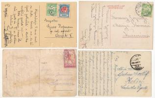 Pakrác, Pakratz, Pakrac; - 4 db RÉGI város képeslap / 4 pre-1945 town-view postcards