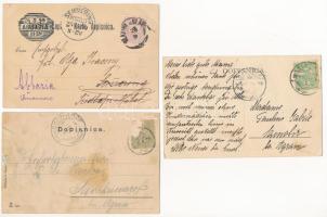 Szalatnok, Szlatina, Slatine; - 3 db RÉGI város képeslap / 3 pre-1945 town-view postcards