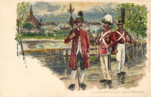 Laufen-Oberndorf guards litho s: Fritz Bergen