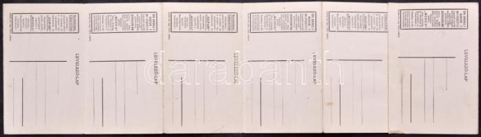 Musica részvénytársaság reklám leporello füzete 6 db kottás képeslappal