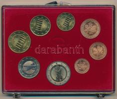 Németország 2002. 1c-2E (8xklf) forgalmi szett műanyag dísztokban T:UNC Germany 2002. 1 Cent - 2 Euro (8xdiff) coin set in plastic case C:UNC