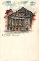 Bayreuth Opernhaus Litho