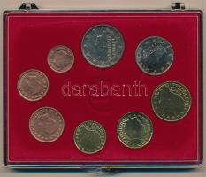 Luxemburg 2003. 1c-2E (8xklf) forgalmi szett műanyag dísztokban T:UNC  Luxembourg 2003. 1 Cent - 2 Euro (8xdiff) coin set in plastic case C:UNC