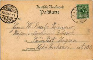 1900 Gruss vom Truppenübungsplatz Loburg. Total Ansicht des Lagers von Alt-Grabow (Altengrabow) / Né...