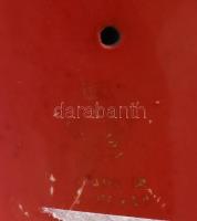 Zsolnay mázas kacsa vagy hattyú formájú tál, tervező: Török János, jelzéssel, pattanásokkal, javítás...