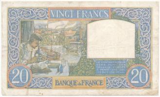Franciaország 1941. 20Fr "Munka és tudomány" T:F
France 1941. 20 Francs "Travail et ...