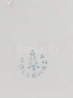 3 darab virágmintás bonbonier: Oscar Schlegelmilch, Hollóháza, jelzéssel, hibátlan, d: 8-12 cm