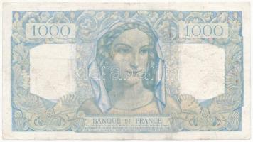 Franciaország 1945. 1000Fr T:F tűlyukak
France 1945. 1000 Francs C:F pinholes
Krause 130