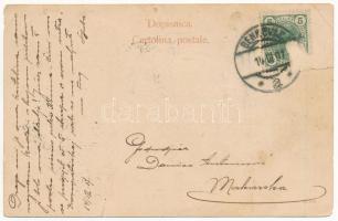 1907 Benkovac, Bencovazzo; utca / street view. E. de Schönfeld (fa)