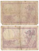 Franciaország 1939. 5Fr (2xklf) T:F,VG tűly. France 1939. 5 Francs (2xklf) C:F,VG pinholes
Krause P...