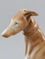 Zsolnay agár, kézzel festett, jelzett (tervező: Markup Béla), hibátlan, m: 26 cm