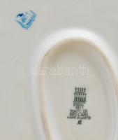 Zsolnay agár, kézzel festett, jelzett (tervező: Markup Béla), hibátlan, m: 26 cm