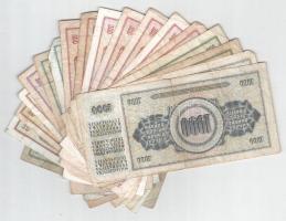Jugoszlávia 1968-1986. 5D-1000D (18db, 13xklf) T:F,VG
Yugoslavia 1968. 5 Dinara - 1000 Dinara (18pc...