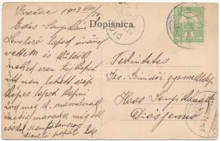 1913 Gracac, látkép, híd / general view, bridge (fl)