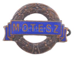 ~1920-1930. MOTESZ zománcozott jelvény bronz fokozata BERÁN N. BPEST gyártói jelzéssel (15x19mm) T:AU