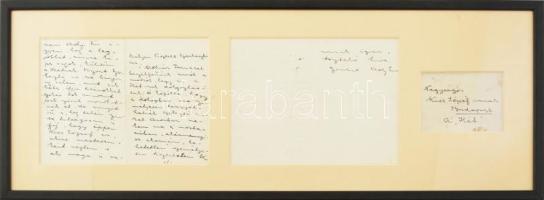 1907 Ady Endre (1877-1919) költő, újságíró, író saját kézzel írt levele Kiss József (1843-1921) A Hé...