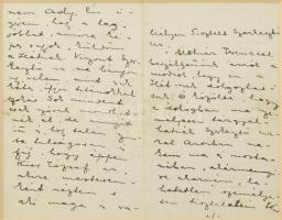 1907 Ady Endre (1877-1919) költő, újságíró, író saját kézzel írt levele Kiss József (1843-1921) A Hé...