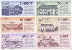 Sopron 2010. 500 Kékfrank + 1000 Kékfrank + 2000 Kékfrank + 5000 Kékfrank + 10.000 Kékfrank + 20.000...