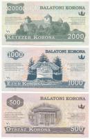 2012. 500 Balatoni Korona + 1000 Balatoni Korona + 2000 Balatoni Korona + 5000 Balatoni Korona + 10....