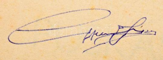 2 db Puskás Ferencről szóló könyv (egy aláírt): Hámori Tibor: Puskás. Legenda és valóság. Bp., 1982,...