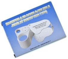 Ékszerész nagyító, 30×21 mm, saját tokjában, új állapotban