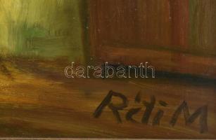 Réti Mátyás (1922-2002): Búboskemence. Olaj, farost, jelezve jobbra lent, a hátoldalán autográf feli...