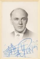 1961 Szvjatoszlav Richter (1915-1995) világhírű szovjet zongoraművész autográf, német nyelvű levele,...